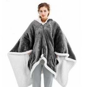 VEVOR Wearable Heated Throw Blanket Electric Shawl, Portable Robe Blanket Hoodie for Women, 5 Heating Levels, 3H Auto Shut-Off, Overheat Protecti