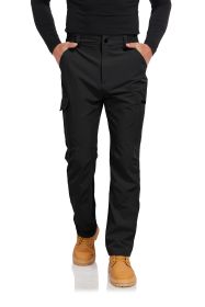 Men's Hiking Cargo Pants Lightweight Quick-Dry Waterproof Stretch Work Fishing Travel Outdoor Pants with 6 Pockets (size: 38)